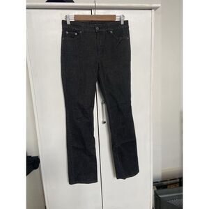 Lauren By Ralph Lauren Women's Size 2 Premier Straight Black Denim